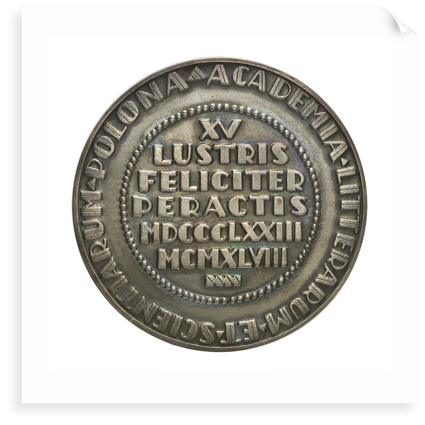 Commemorative medal depicting Nicholas Copernicus (1473-1543); reverse by F. Kalfas