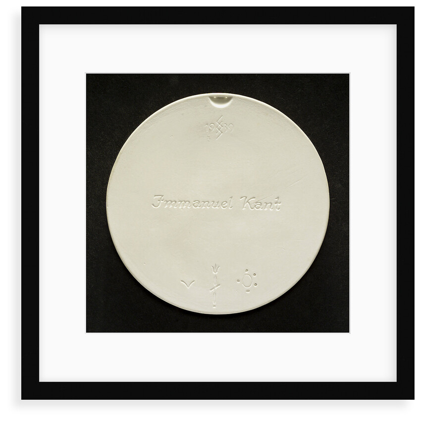 Commemorative medal depicting Immanuel Kant (1724-1804); reverse by S. Schutz