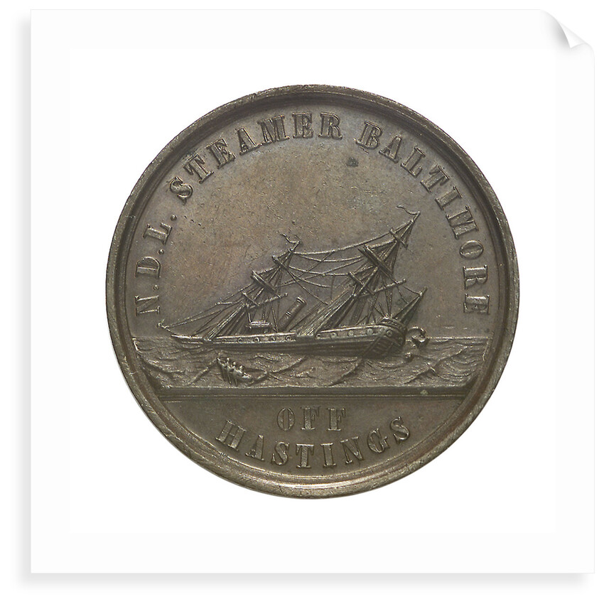 Medal commemorating the N.D.L. Steamer 'Baltimore'; obverse by unknown
