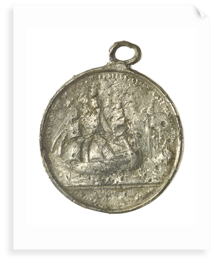 Medal commemorating the surrender of the Emperor Napoleon I, 1815; reverse by J. Mudie