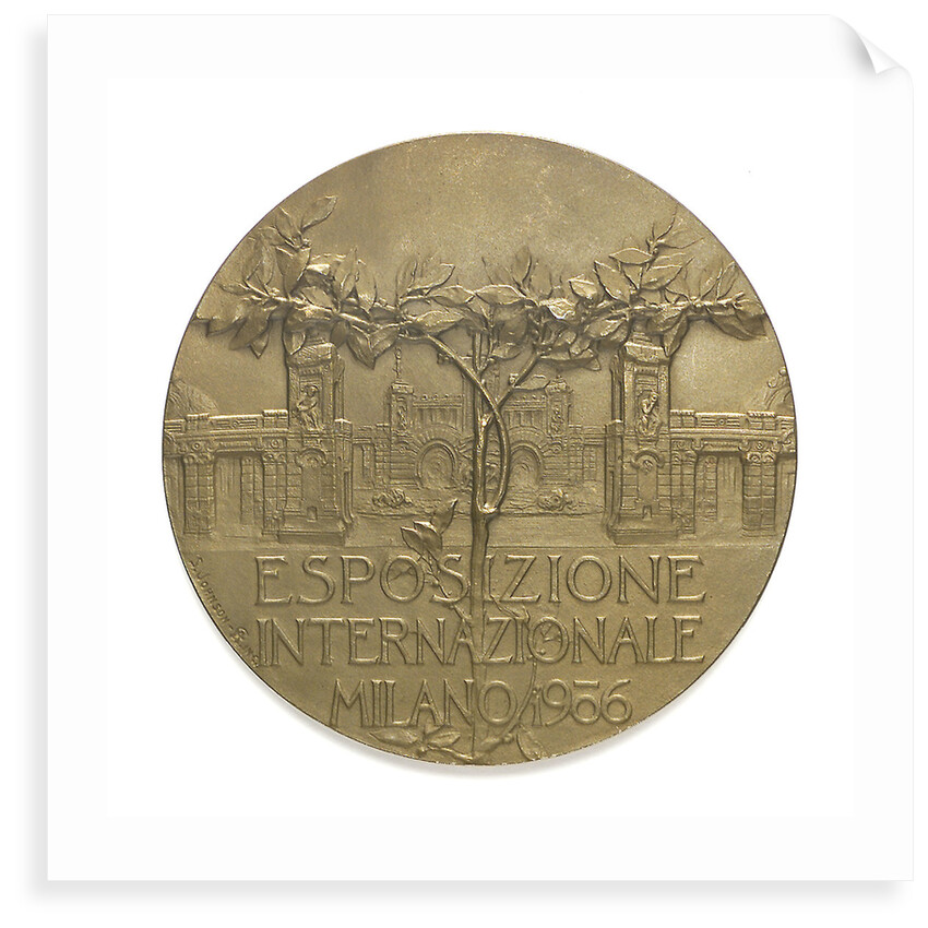 Medal commemorating the Milan International Exhibition, 1906; reverse by S. Johnson