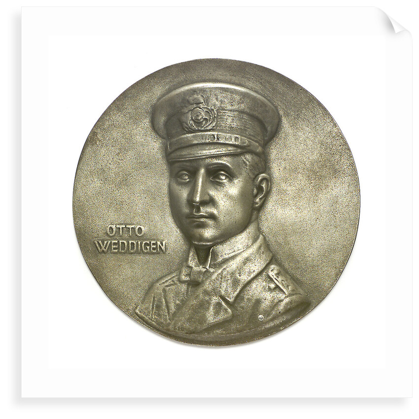 Medal commemorating Captain-Lieutenant Otto von Weddigen (1882-1915); obverse by H. Bendorff