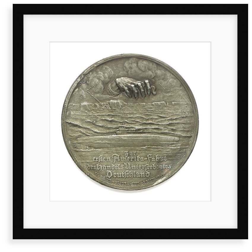Medal commemorating Captain Paul König and the submarine'Deutschland', 1916 by unknown