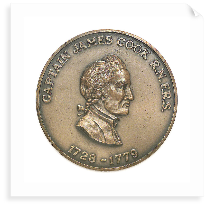 Medal commemorating Captain James Cook (1728-1779); obverse by Historic Medals
