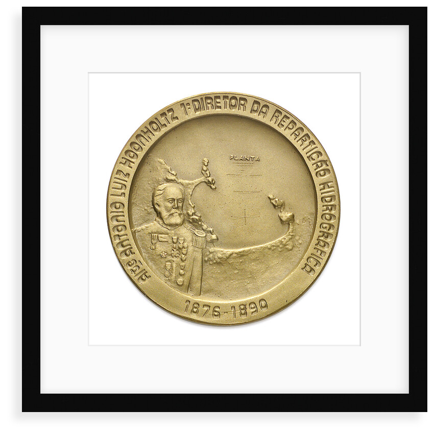 Medal commemorating the centenary of the Brazilian Hydrographic Office, 1976; obverse by unknown