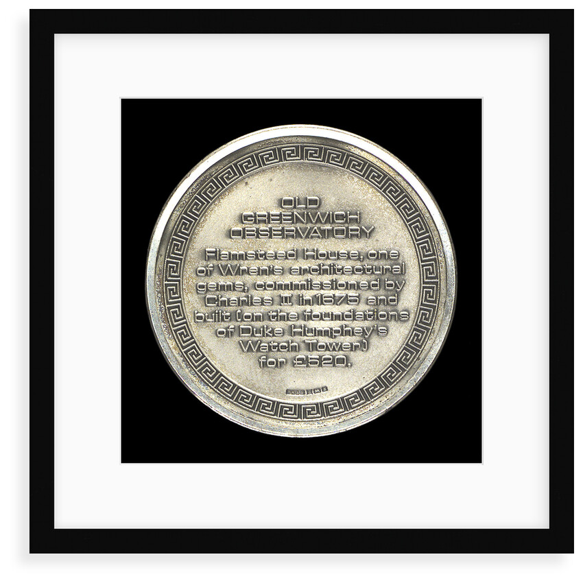 Medal commemorating the Old Royal Observatory, Greenwich; reverse by unknown