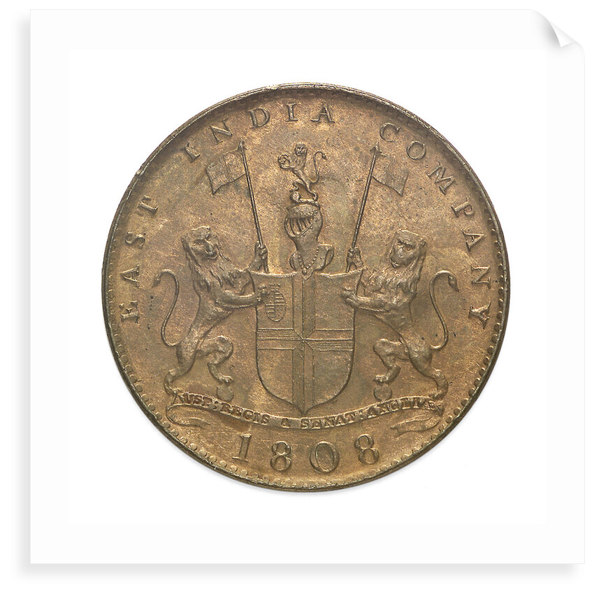 Ten cash piece; obverse by unknown