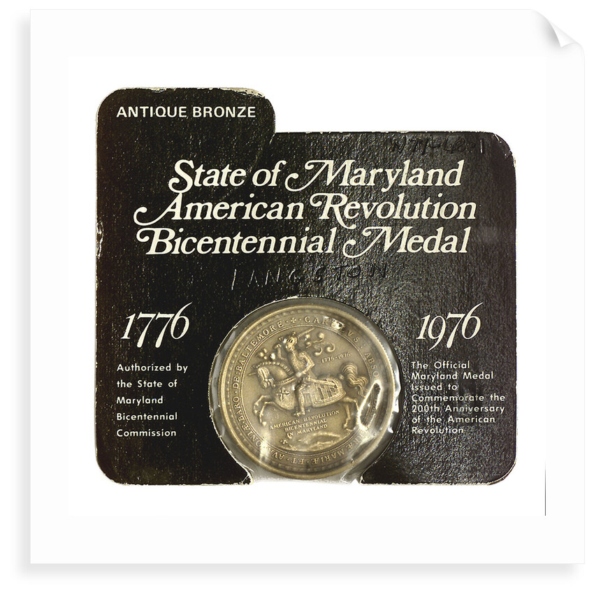 Medal commemorating the bicentenary of the American Revolution, 1976; obverse by unknown