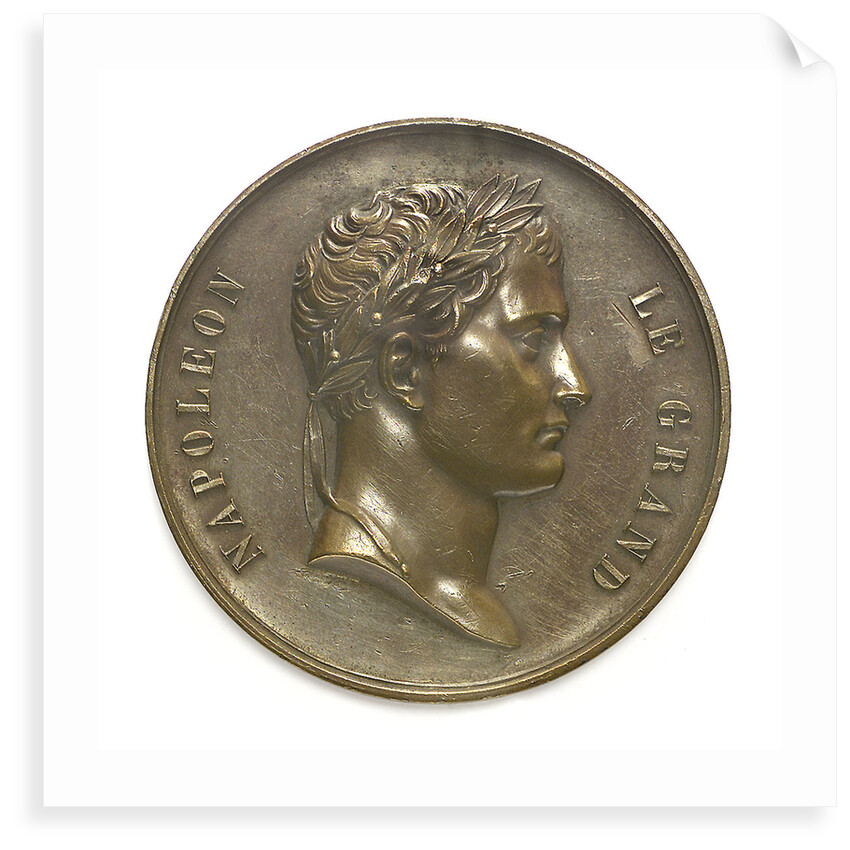 Medal commemorating Napoleon I and the building of the Arc de Triomphe; obverse by Montagny