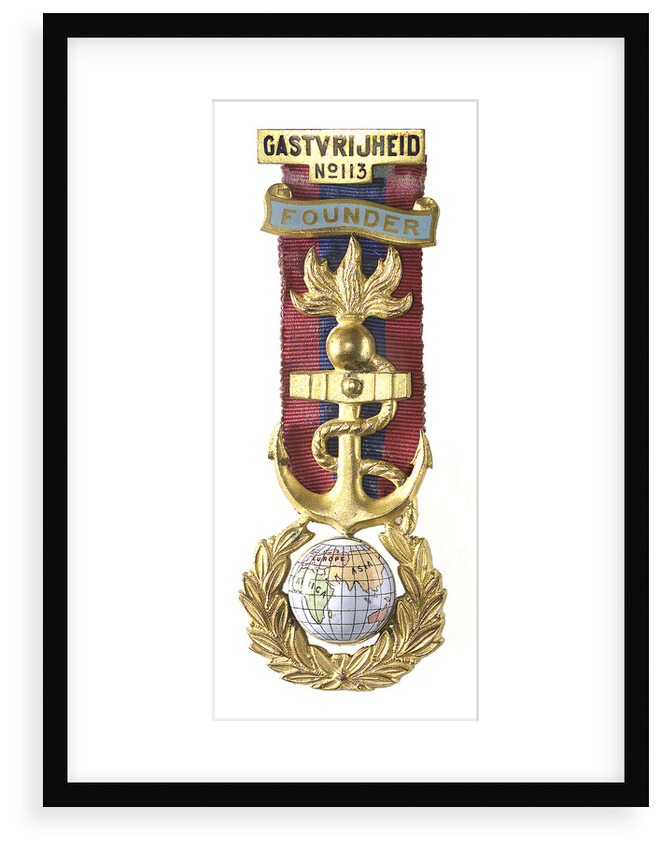 Masonic medal; obverse by H.G. Groneen