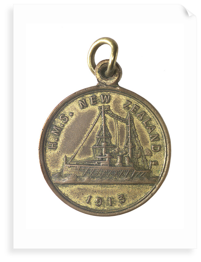 Medal commemorating the visit of New Zealand's gift battleship, HMS 'New Zealand'; obverse by unknown