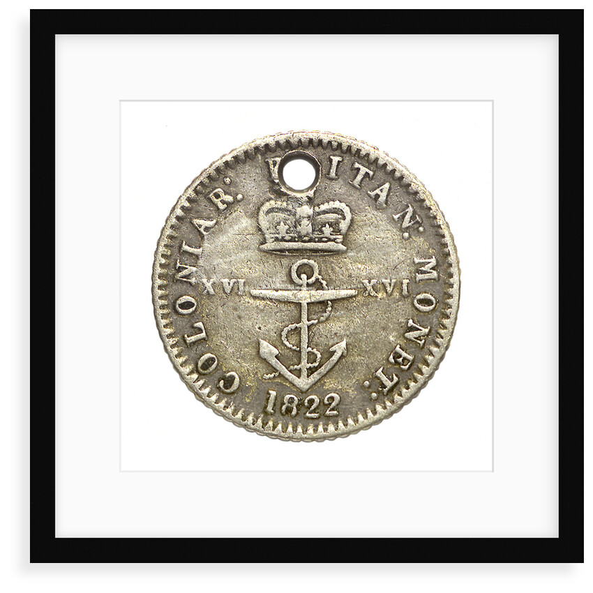 1/16 dollar coin; reverse by unknown