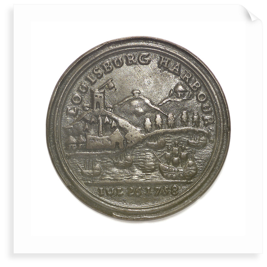 Medal commemorating Admiral Edward Boscawen (1711-1761) and the capture of Louisbourg, 1758; reverse by unknown