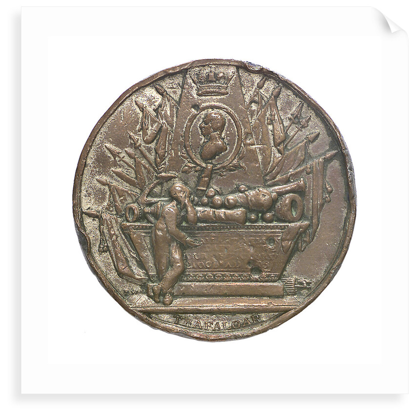 Medal commemorating Vice-Admiral Horatio Nelson (1758-1805); obverse by Peter Wyon