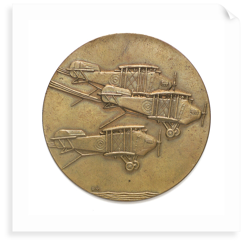 Medal commemorating the death of Lieutenant Henry Leigh Carslake, 1926; obverse by P. Metcalfe