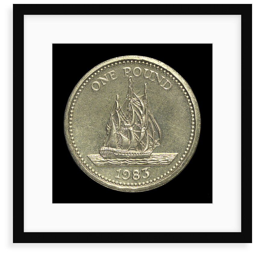 Pound; reverse by R. Elderton