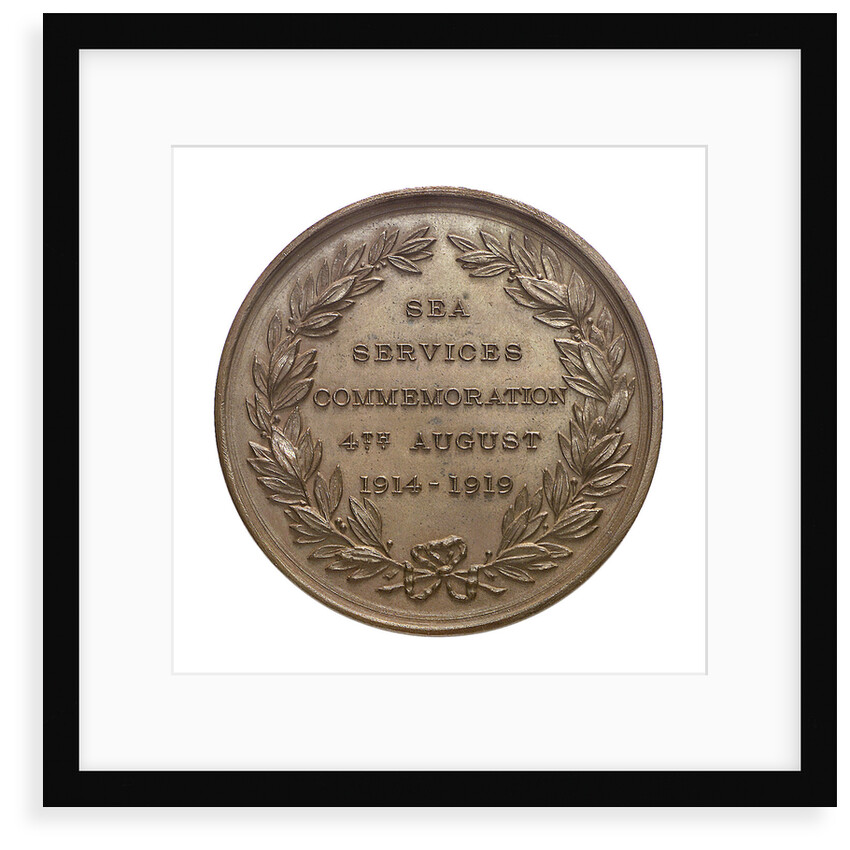 Medal of  the Sea Services Commemoration, 1919; reverse by Heming & Co.