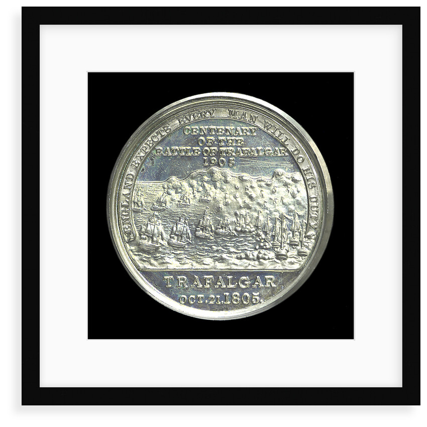 Medal commemorating the centenary of the Battle of Trafalgar 1905; reverse by Spink & Son Ltd.