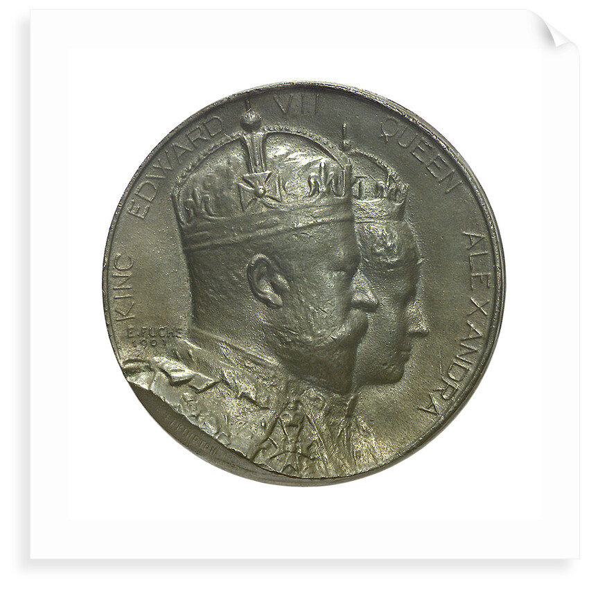 Medal commemorating the Coronation of Edward VII, 1902; obverse by Emil Fuchs