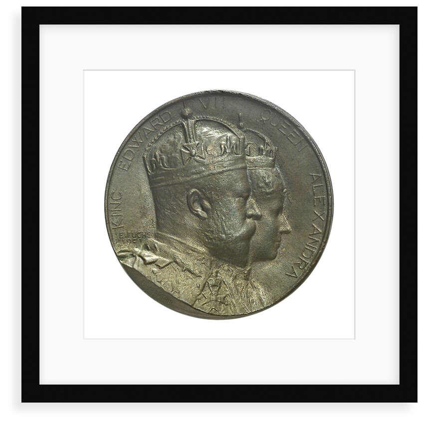 Medal commemorating the Coronation of Edward VII, 1902; obverse by Emil Fuchs