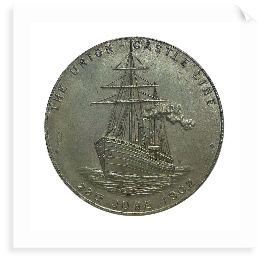 Medal commemorating the Coronation of Edward VII, 1902; reverse by Emil Fuchs