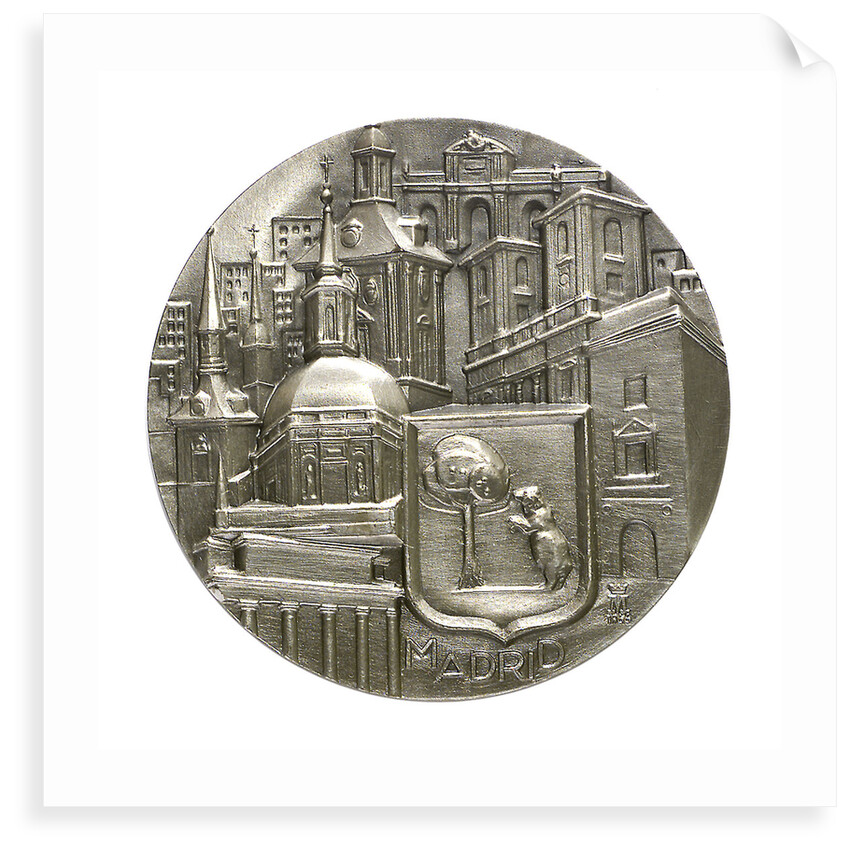 Medal commemorating the city of Madrid; obverse by unknown
