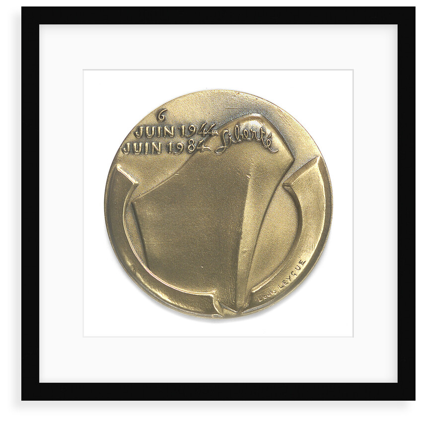 Medal commemorating the 40th anniversary of the Normandy Landings, 1984; reverse by Louis Leygue