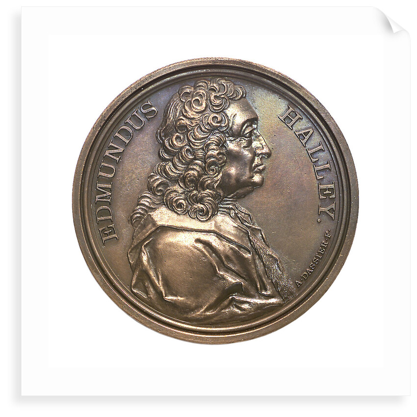 Medal commemorating the return of Halley's Comet 1985-1986; obverse by A. Dassier