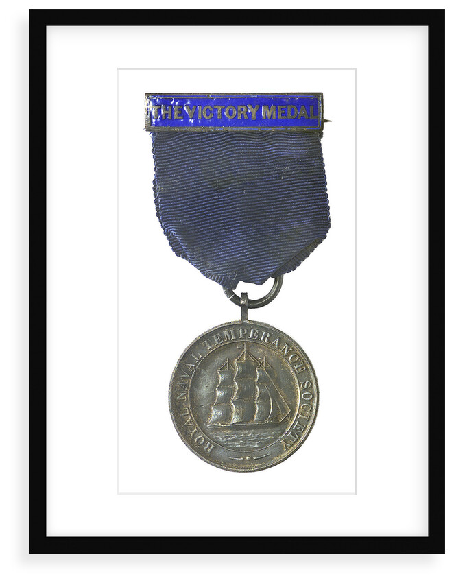 Royal Naval Temperance Society medal; obverse by unknown