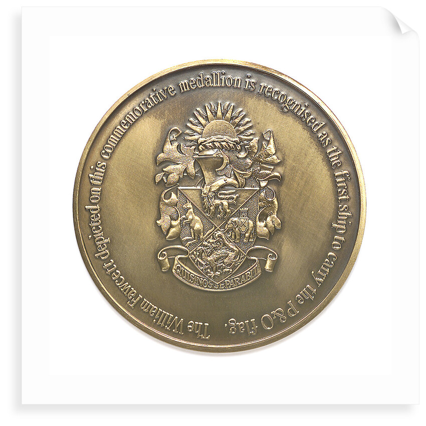 Medal commemorating the P&O Steam Navigation Company - 150th anniversary, 1987; reverse by unknown