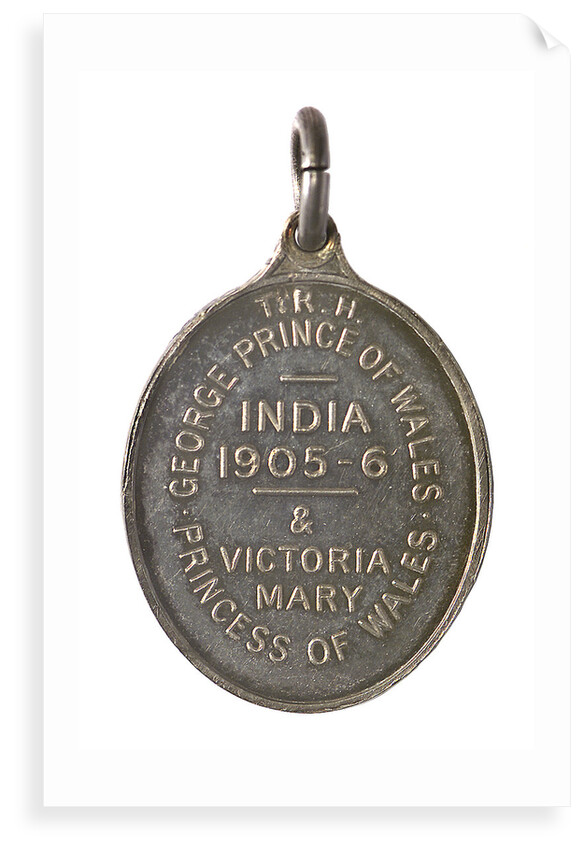 Medal commemorating the visit of the Prince and Princess of Wales to India, 1905-1906; reverse by Elkington & Co. Ltd.
