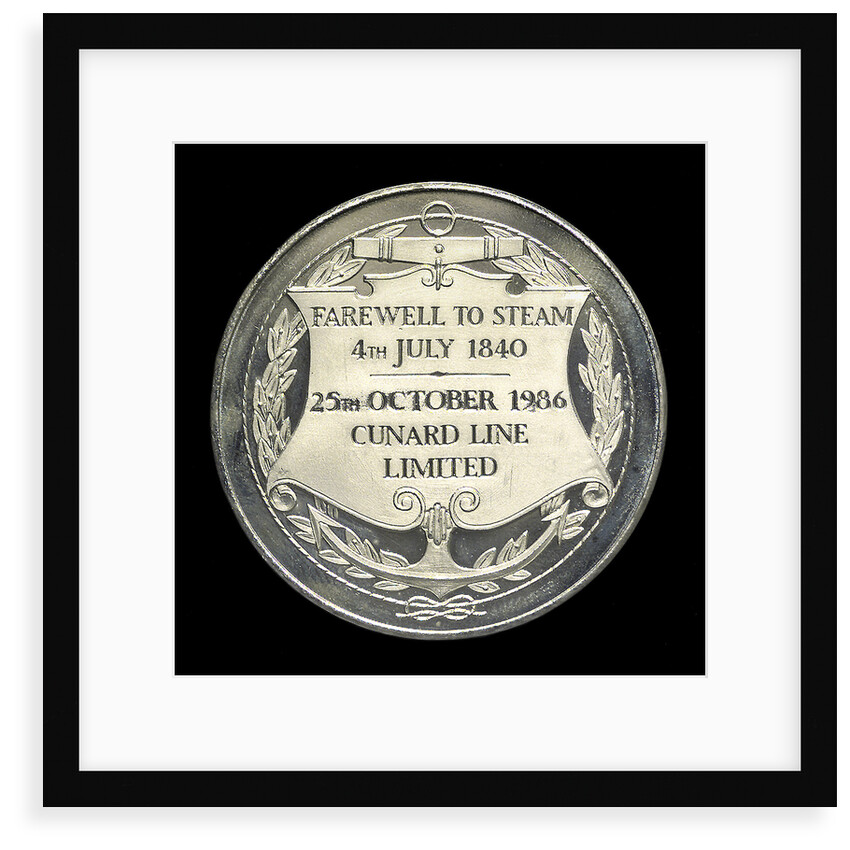 Medal commemorating the 'Queen Elizabeth 2' - Last North Atlantic Crossing by Steam; reverse by Unknown
