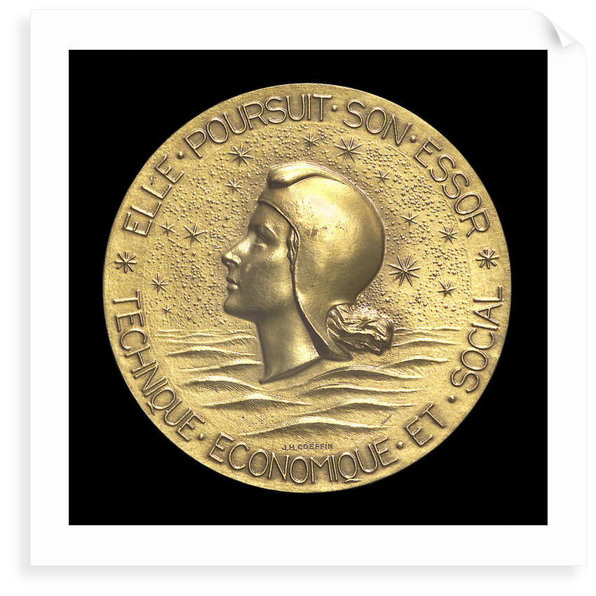 Medal commemorating the liner 'France' 1962; obverse by Monnae de Paris