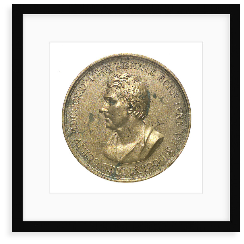 Medal commemorating John Rennie (1761 - 1821); obverse by Bain