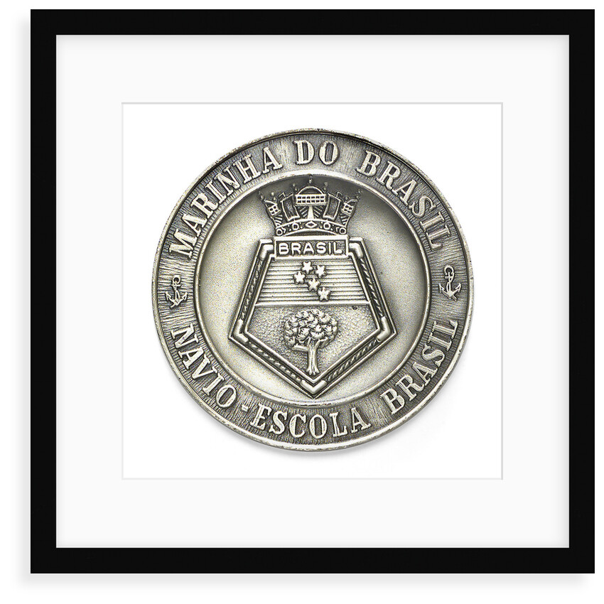 Medal commemorating the Brazilian Navy Training Ship 'Brasil', 4th voyage, 1990; obverse by unknown