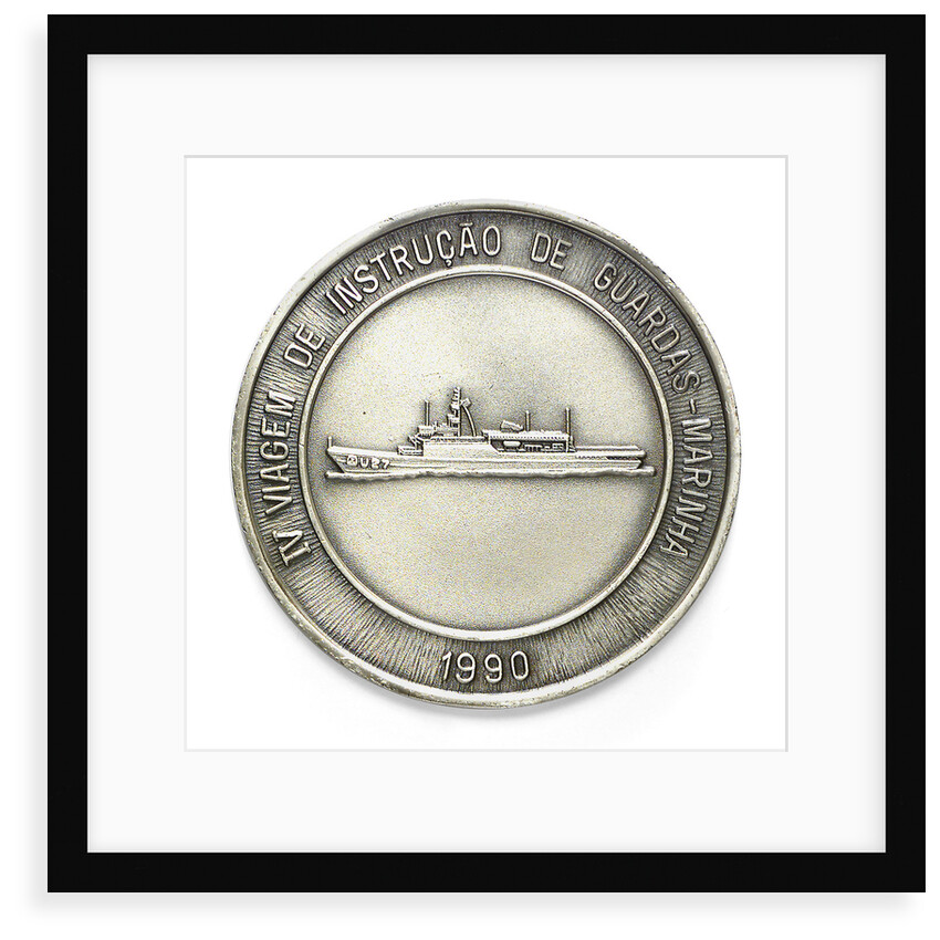 Medal commemorating the Brazilian Navy Training Ship 'Brasil', 4th voyage, 1990; reverse by unknown
