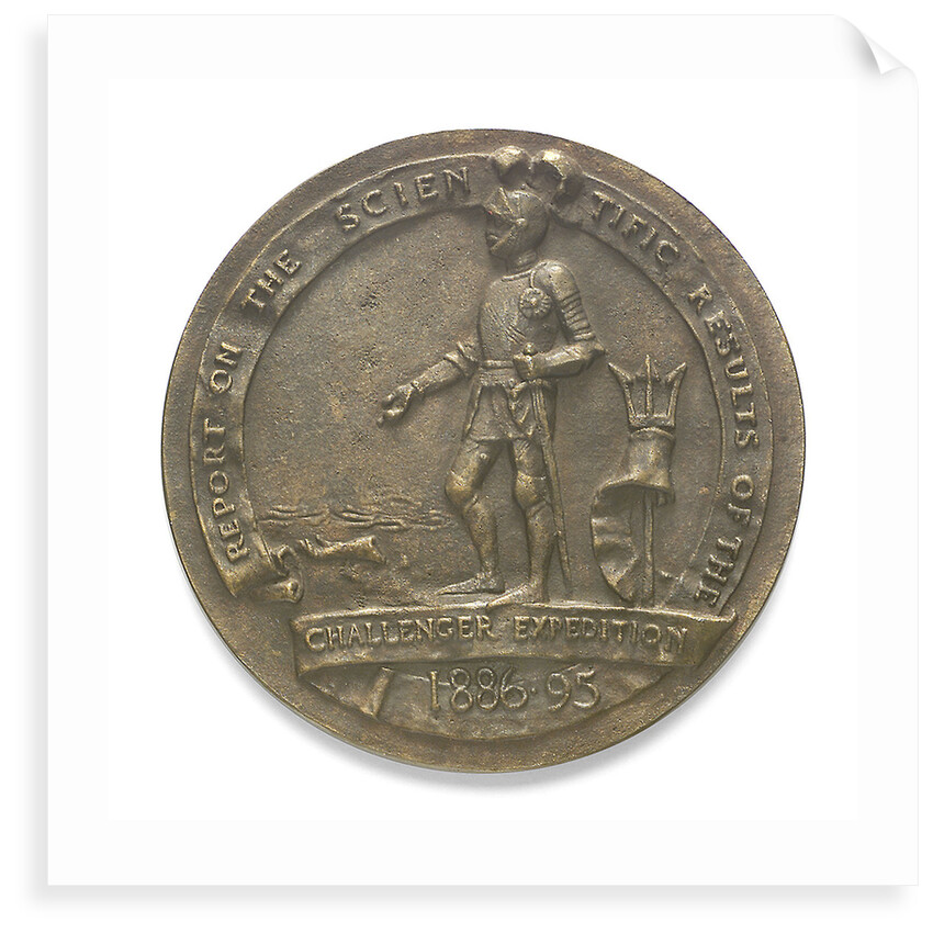 Medal commemorating the voyage of HMS 'Challenger' 1872-1876; obverse by William Birnie Rhind
