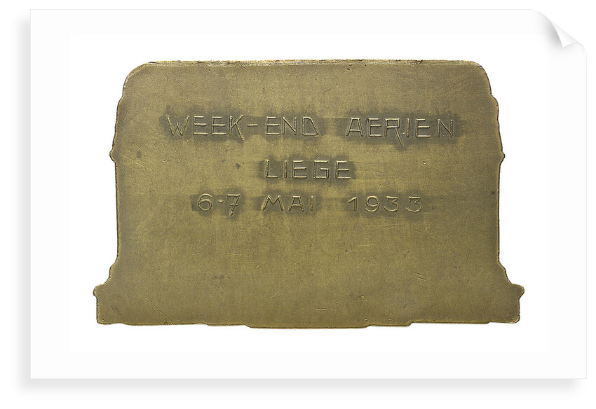 Medal depicting the town of Liège by Y. Bobeux