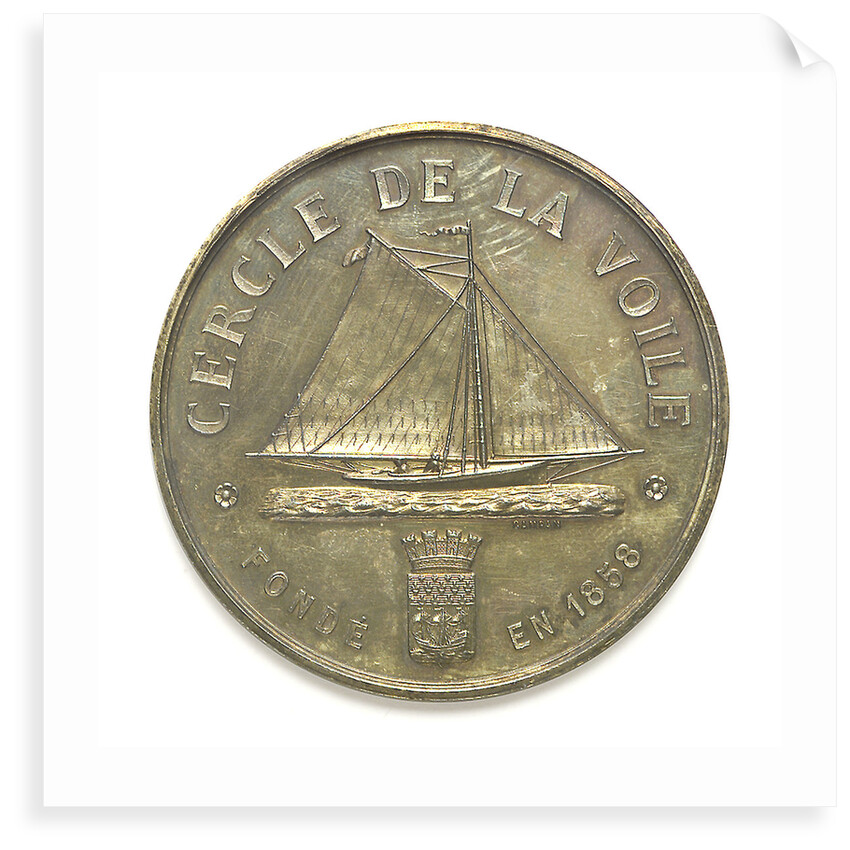 Medal of the Cercle de la Voile; reverse by Campan