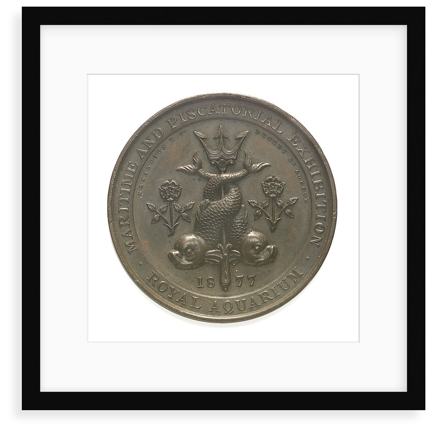 Medal of the Maritime and Piscatorial Exhibition - 1877; obverse by Elkington & Co. Ltd.