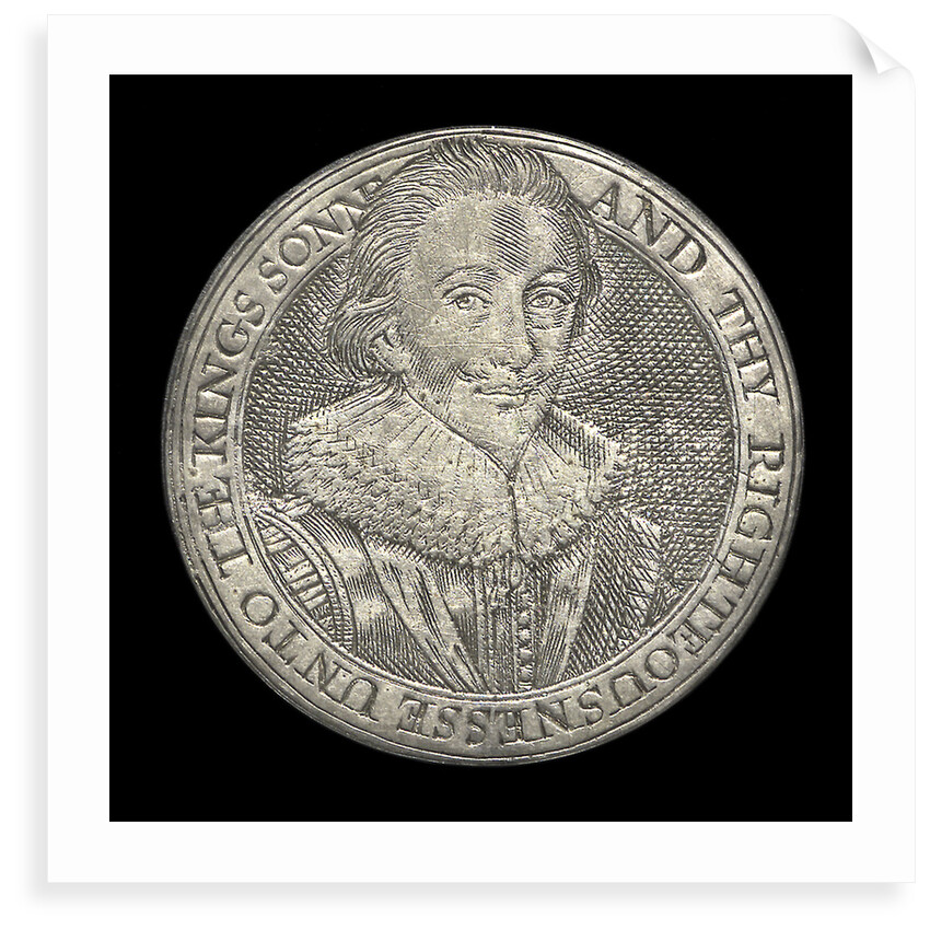 Commemorative counter depicting King James I and Prince Charles; reverse by unknown