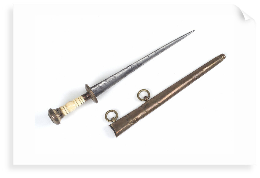 Straight-bladed dirk by unknown