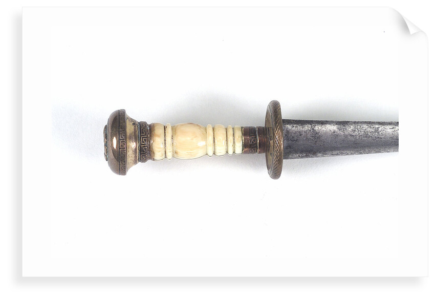 Straight-bladed dirk by unknown
