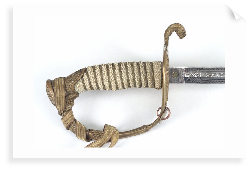 Pierced half-basket hilted sword by unknown