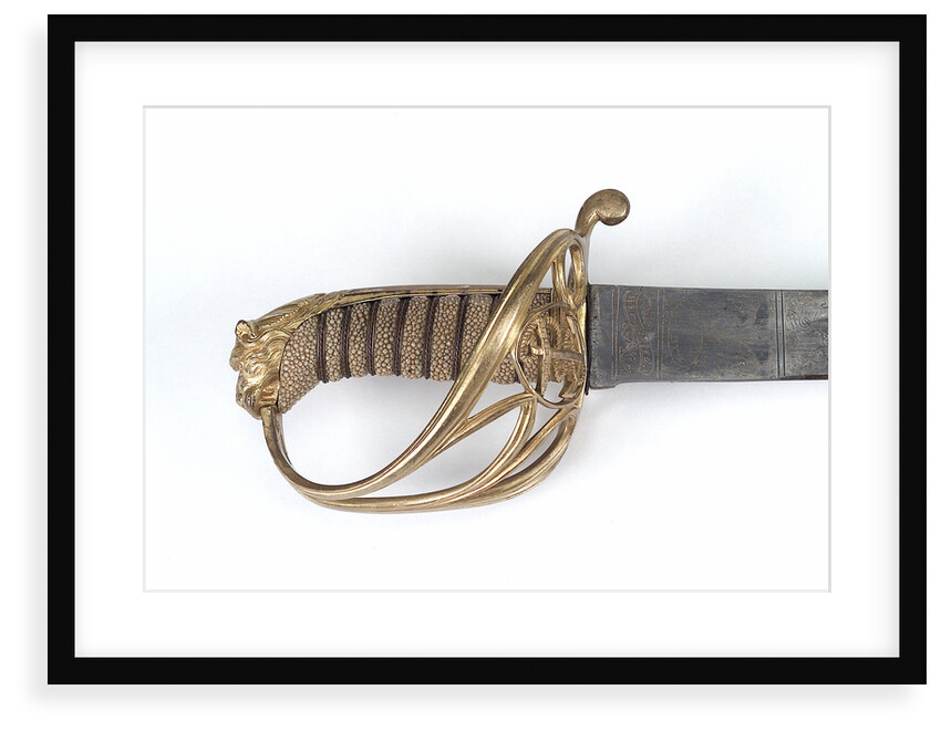 Open half-basket hilted sword by Osborn & Gunby