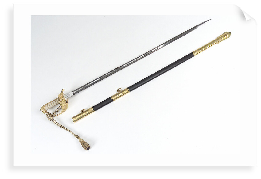Solid half-basket hilted sword by Gieves