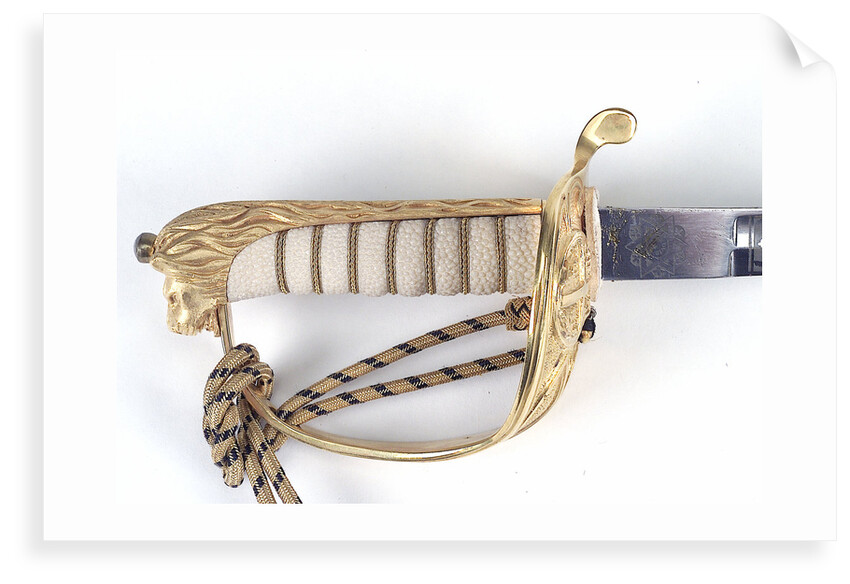 Solid half-basket hilted sword by Gieves