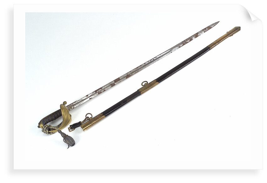 Solid half-basket hilted sword by E. & W. Cracknell