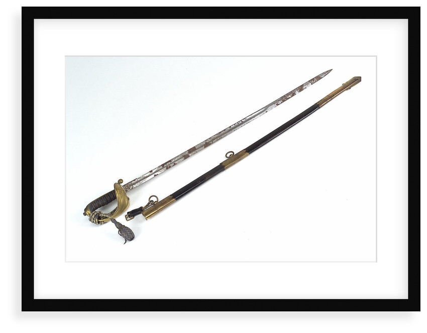 Solid half-basket hilted sword by E. & W. Cracknell