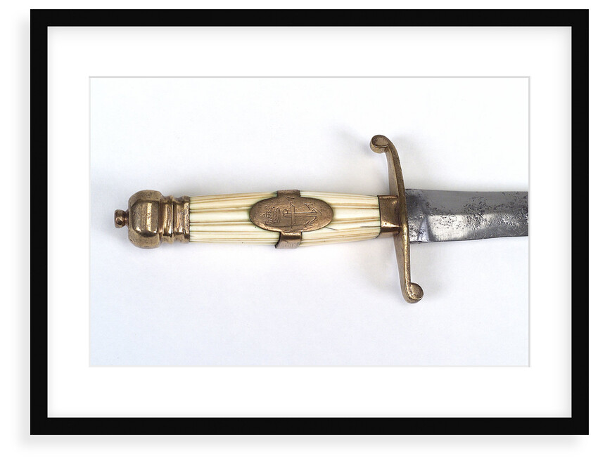 Straight-bladed dirk by unknown